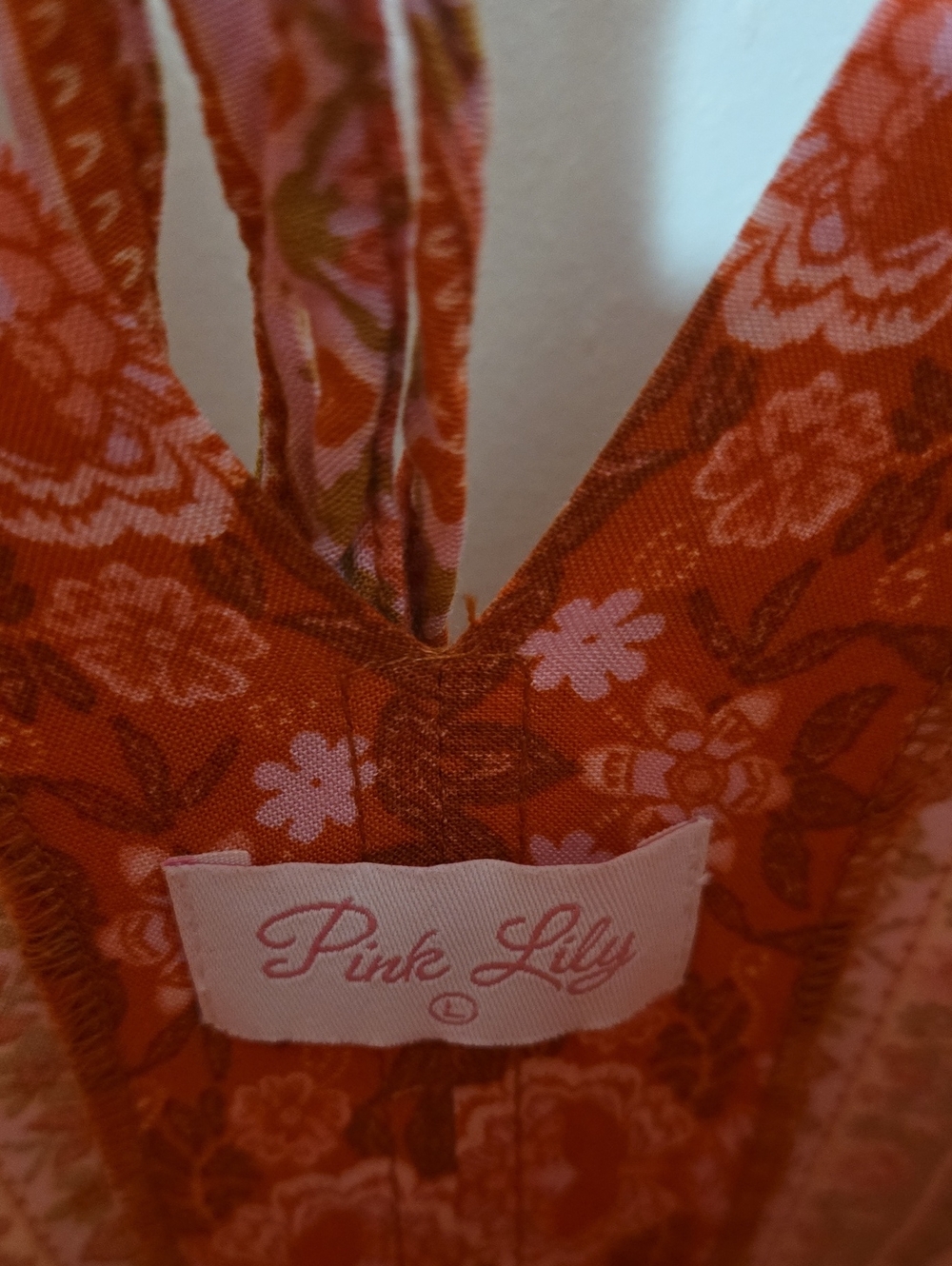 Pink Lily Bohemian Floral Maxi Dress in Pink & Red - Picture 3 of 3